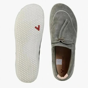 Vivo Barefoot Ra Slip On Flats Gray Leather Size 37 7